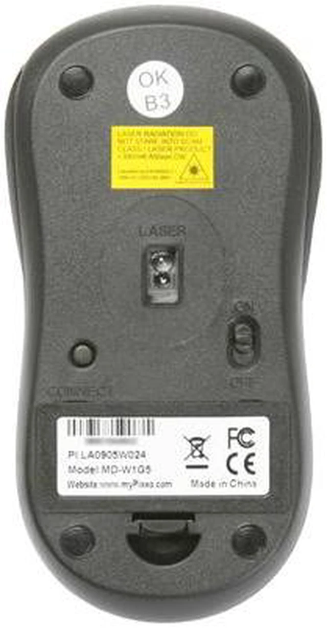 Alt view image 7 of 8 - Pixxo KA-75W1 103 Normal Keys 2.4GHz Wireless Ergonomic Keyboard and Laser Mouse