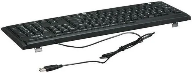 Alt view image 3 of 4 - Pixxo KM-2781U Black 9 Function Keys USB Wired Standard Multimedia Slim Keyboard