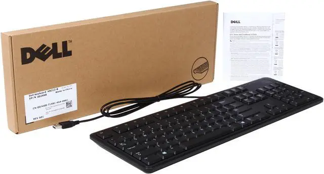 Alt view image 5 of 5 - DELL KB212-B 469-2457 Black 104 Normal Keys USB Wired Standard Keyboard