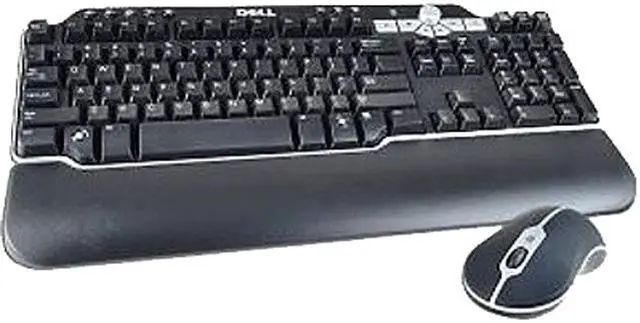Main image of DELL OPU235 Black / Silver 104 Normal Keys Bluetooth Wireless Ergonomic Keyboard & Mouse