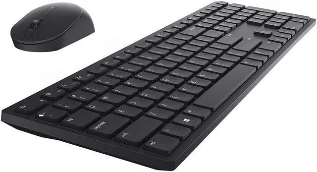 Alt view image 3 of 3 - DELL Pro Wireless Keyboard and Mouse KM5221W French Canadian KM5221WBKB-FRC Black USB Wireless Receiver 2.4 GHz Wireless Keyboard
