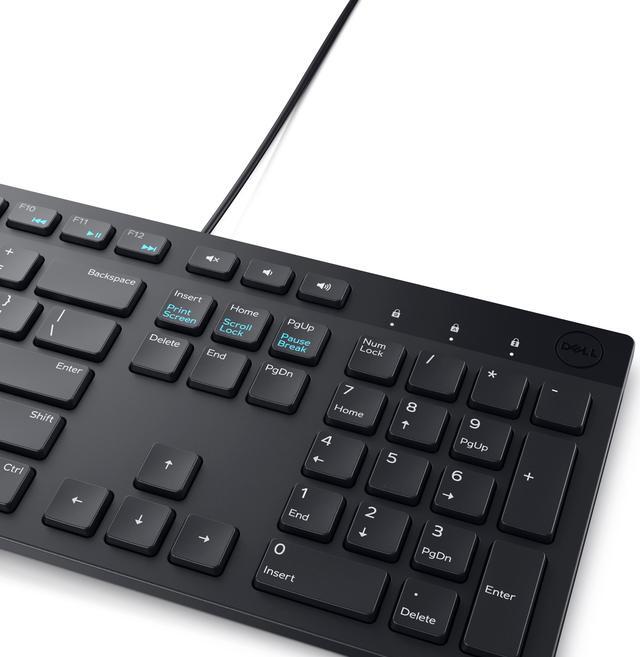 Alt view image 4 of 4 - Dell Wired Keyboard and Mouse - KM300C - USB Keyboard - Black - USB Cable Mouse - Optical - 1000 dpi - 3 Button - Black - Mute, Volume Down, Volume Up Hot Key(s) - Compatible with Mac, PC