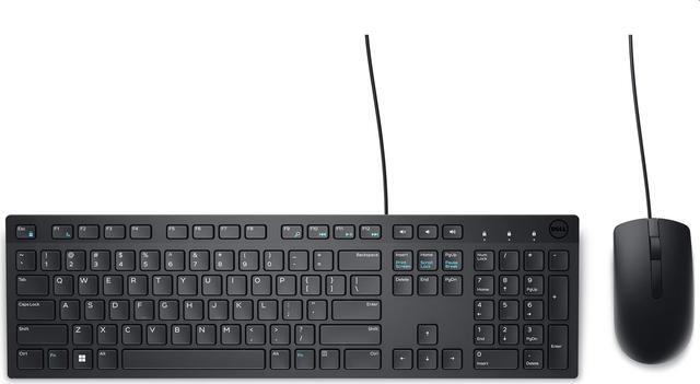 Alt view image 2 of 4 - Dell Wired Keyboard and Mouse - KM300C - USB Keyboard - Black - USB Cable Mouse - Optical - 1000 dpi - 3 Button - Black - Mute, Volume Down, Volume Up Hot Key(s) - Compatible with Mac, PC