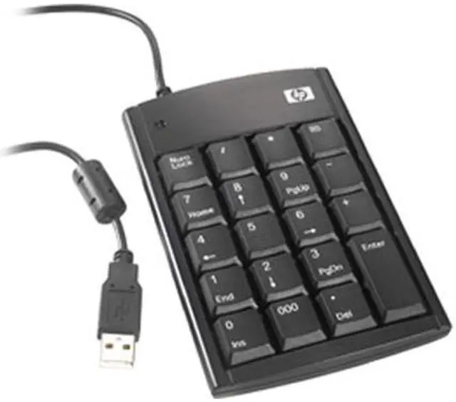 Alt view image 2 of 2 - HP Targus PX972A Black USB Wired Keypad