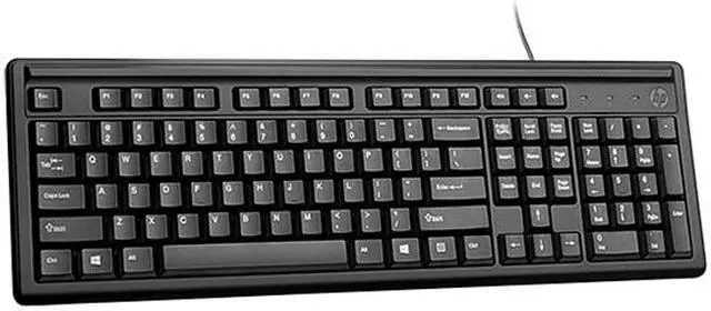 Alt view image 2 of 7 - HP Keyboard 100 2UN30AA#ABL Black USB Wired Standard Keyboard