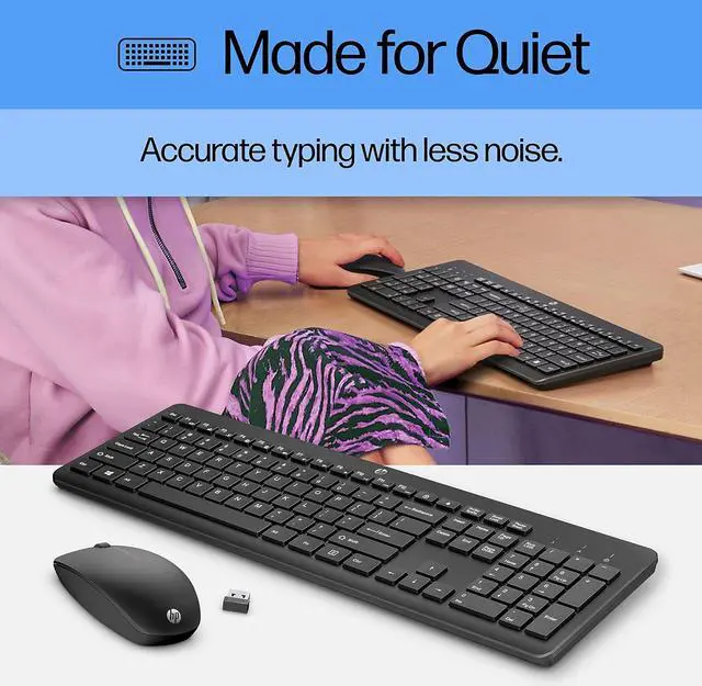 Alt view image 7 of 9 - HP 230 Wireless Mouse and Keyboard Combo (18H24AA)