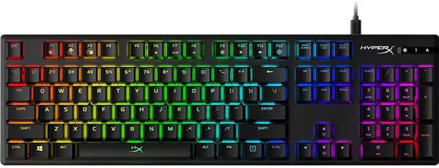 Main image of HyperX 4P5N9AA Alloy Origins Mechanical Gaming Keyboard - HX Aqua (US Layout)