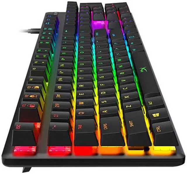 Alt view image 3 of 9 - HyperX 4P5N9AA Alloy Origins Mechanical Gaming Keyboard - HX Aqua (US Layout)