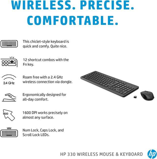 HP 330 Wireless Mouse and Keyboard Combination 