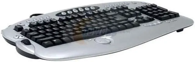 Main image of AVS Gear EZ-7000SB Silver & Black 109 Normal Keys 29 Function Keys PS/2 Standard Smart Office Keyboard