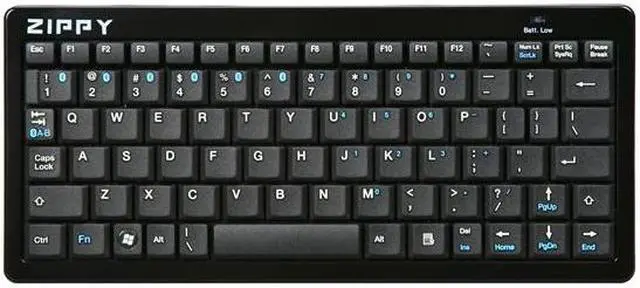 Alt view image 2 of 5 - ZIPPY BT-500 (BK) Black Bluetooth Wireless Mini Keyboard