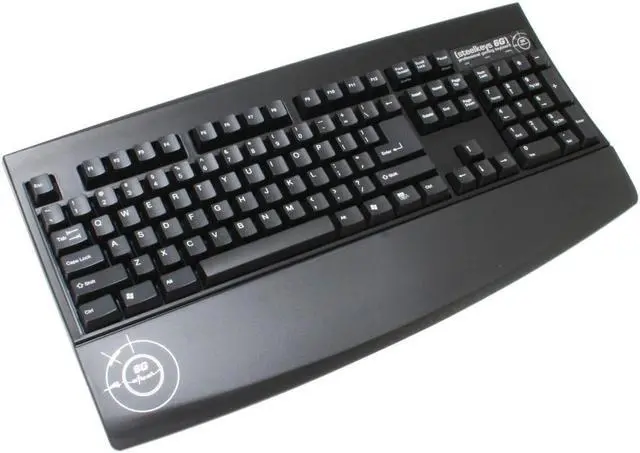 Main image of SteelSeries SteelKeys 6G US Black 104 Normal Keys USB or PS/2 Standard Keyboard - OEM