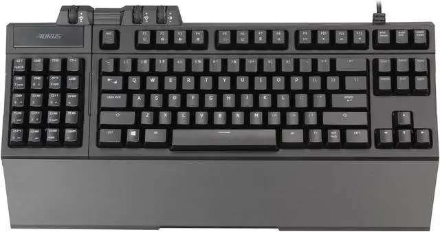 Alt view image 2 of 6 - AORUS Thunder K7 Cherry Red Mechanical Keyboard with Detachable Macro Pads Blue Back-lit
