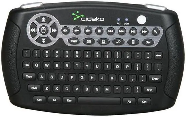 Alt view image 2 of 6 - Cideko AVK-02-915 Black RF Wireless Mini Keyboard