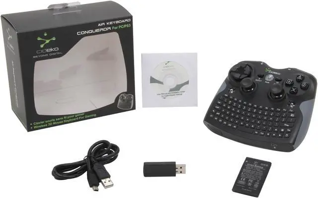 Alt view image 5 of 5 - Cideko AK08 Air Keyboard Conqueror All-in-one Keyboard