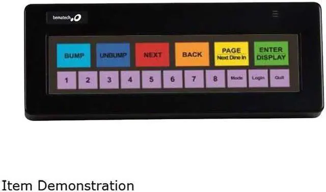 Main image of Logic Controls Logic KB1700U-DP-BK KB1700 Bump Bar Programme Keypad, USB, with Customized legend sheet DP and Button Programming Template, Black
