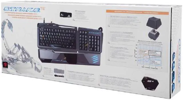 Alt view image 4 of 4 - Mad Catz S.T.R.I.K.E. TE Mechanical Gaming Keyboard for PC