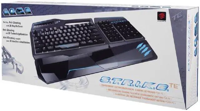 Alt view image 3 of 4 - Mad Catz S.T.R.I.K.E. TE Mechanical Gaming Keyboard for PC