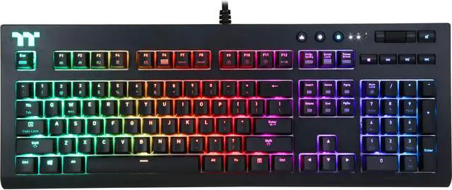 Main image of Thermaltake TT Premium X1 RGB Cherry MX Sliver Keyboard