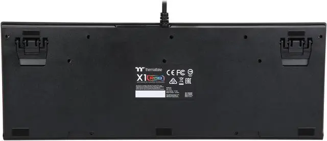 Alt view image 4 of 7 - Thermaltake TT Premium X1 RGB Cherry MX Sliver Keyboard