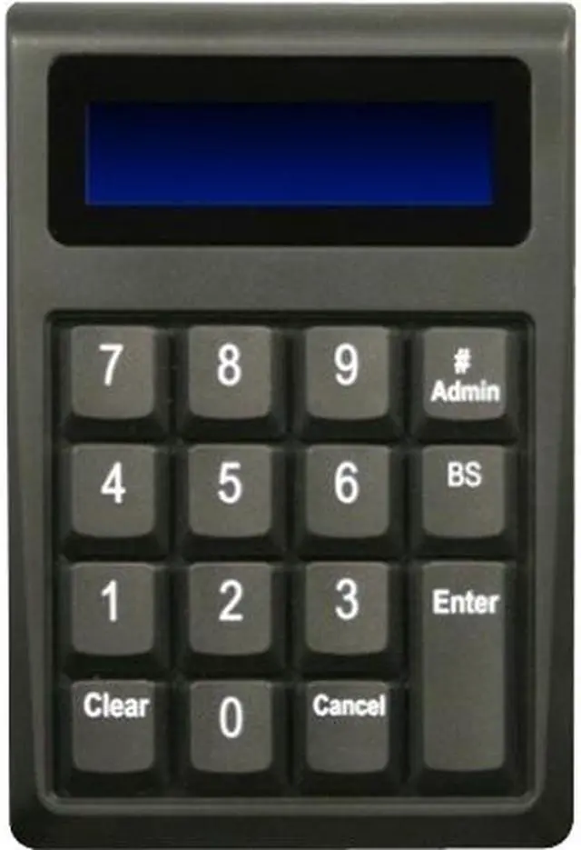 Main image of ID Tech M100 (IDKE-504800B) SecureKey POS USB Keyboard, Original, Enhanced Encryption Format, No MSR, 15 Key - Black