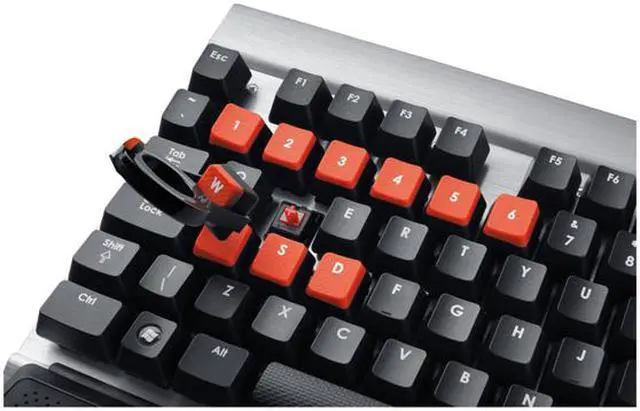 Alt view image 8 of 11 - Corsair Vengeance K60  Black/Metal USB Wired Gaming Performance, FPS Mechanical Keyboard