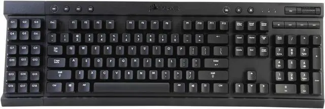 Alt view image 2 of 4 - Corsair Vengeance K95 CH-9000020-NA Black/Metal USB Wired Gaming Mechanical Keyboard (NA)