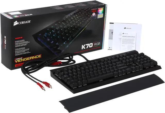 Alt view image 6 of 6 - Corsair Vengeance K70 Cherry MX RGB Red Switch Mechanical Gaming Keyboard