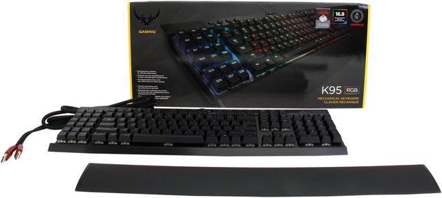 Alt view image 5 of 4 - Corsair Gaming K95 RGB Mechanical Gaming Keyboard - Cherry MX Red Switches (CH-9000082-NA)