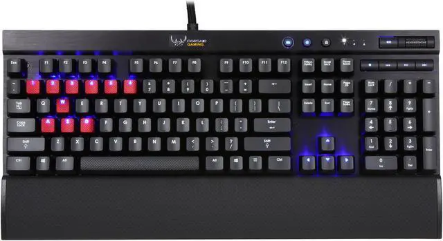 Alt view image 2 of 5 - Corsair Gaming K70 Mechanical Gaming Keyboard - Blue LED - Cherry MX Red Switches