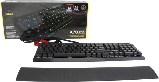 Alt view image 4 of 4 - Corsair Gaming K70 RGB Mechanical Gaming Keyboard - Cherry MX Red Switches