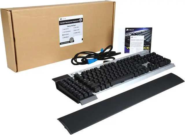 Alt view image 5 of 5 - Corsair Certified CH-9000003-NA K90 Vengeance Mechanical Gaming Keyboard, Cherry MX Red, Blue LED Backlit