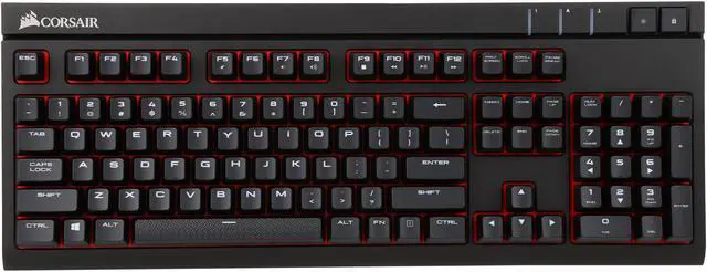 Alt view image 3 of 5 - Corsair Gaming STRAFE Mechanical Gaming Keyboard - Cherry MX Brown