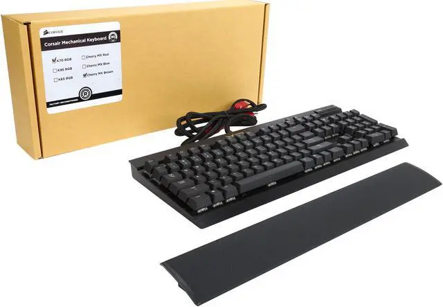 Alt view image 5 of 5 - Corsair Certified K70 Vengeance Mechanical Gaming Keyboard, Cherry MX Brown, RGB LED Backlit (CH-9000065-NA)