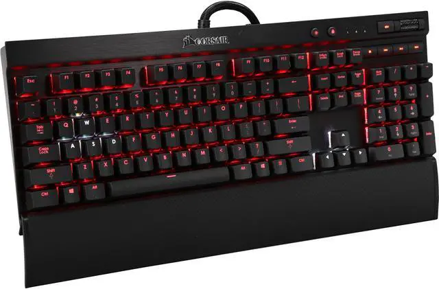 Alt view image 2 of 5 - Corsair Gaming K70 RGB Mechanical Gaming Keyboard, Aircraft-grade Aluminum, Backlit Multicolor LED - Cherry MX Red