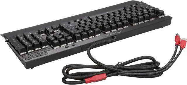 Alt view image 4 of 5 - Corsair Gaming K70 RGB Mechanical Gaming Keyboard, Aircraft-grade Aluminum, Backlit Multicolor LED - Cherry MX Red