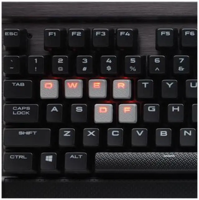 Alt view image 4 of 5 - Corsair Gaming K70 RAPIDFIRE Mechanical Keyboard, Backlit Red LED, Cherry MX Speed