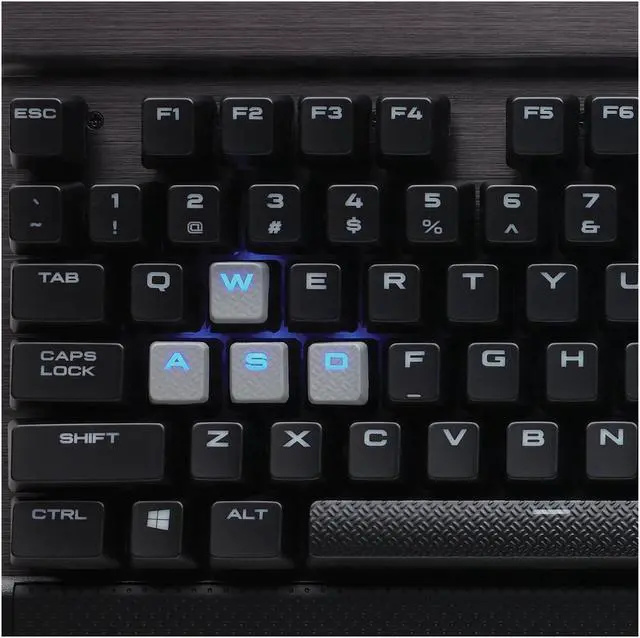 Alt view image 3 of 4 - Corsair Gaming K70 LUX Mechanical Keyboard Backlit BLUE LED Cherry MX Red (CH-9101030-NA)