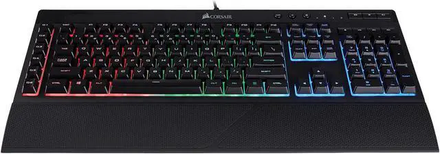 Alt view image 8 of 12 - Corsair Gaming K55 RGB Keyboard, Backlit RGB LED