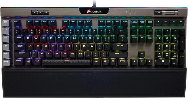 Alt view image 9 of 16 - Corsair K95 RGB PLATINUM Mechanical Gaming Keyboard, Cherry MX Speed, Backlit RGB LED, Gunmetal