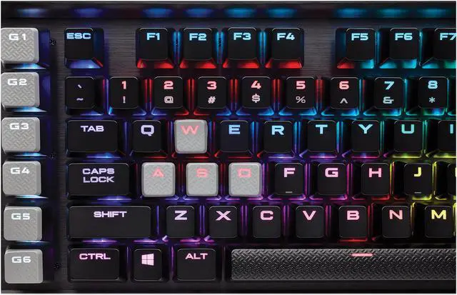 Alt view image 17 of 19 - Corsair K95 RGB PLATINUM Mechanical Gaming Keyboard, Cherry MX Speed, Backlit RGB LED, Black