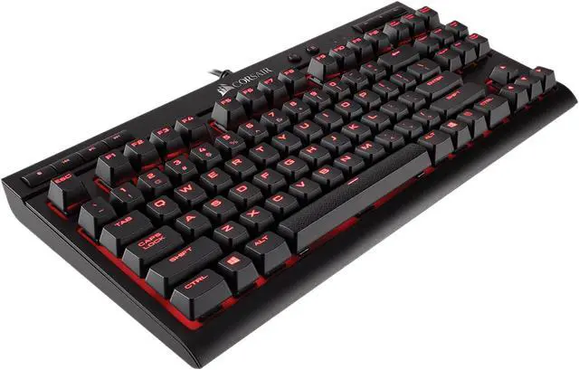 Alt view image 5 of 6 - Corsair Gaming K63 Compact Mechanical Keyboard, Backlit Red LED, Cherry MX Red