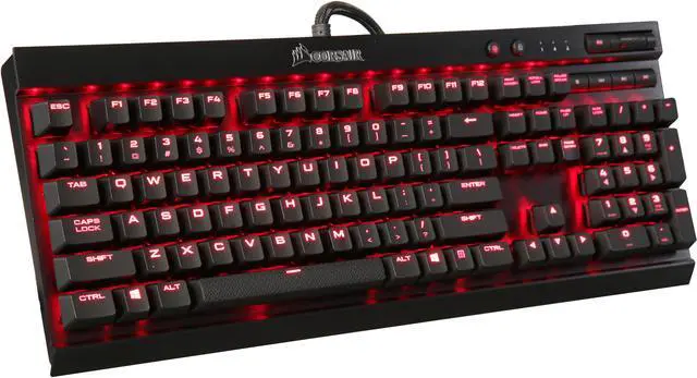 Main image of Corsair Certified CH-9101022-NA Gaming K70 LUX Mechanical Keyboard, Backlit Red LED, Cherry MX Brown, NA