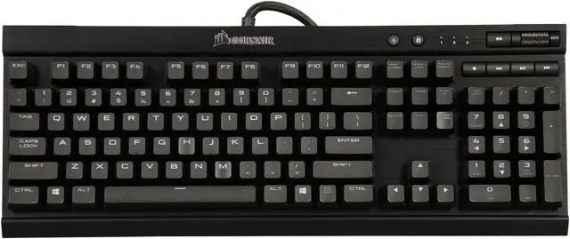 Alt view image 2 of 5 - Corsair Certified CH-9101022-NA Gaming K70 LUX Mechanical Keyboard, Backlit Red LED, Cherry MX Brown, NA