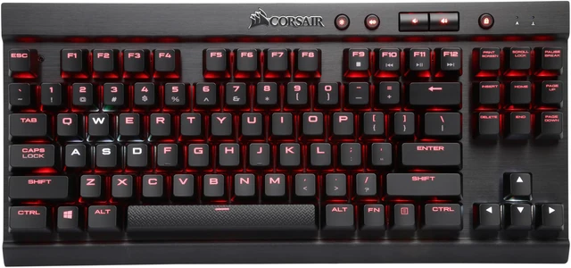 Alt view image 2 of 5 - Corsair Certified CH-9110010-NA Gaming K65 LUX RGB Mechanical Keyboard, Backlit RGB LED, Cherry MX Red, NA