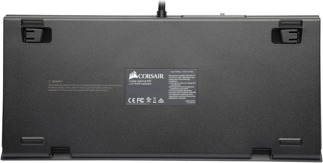 Alt view image 4 of 5 - Corsair Certified CH-9110010-NA Gaming K65 LUX RGB Mechanical Keyboard, Backlit RGB LED, Cherry MX Red, NA