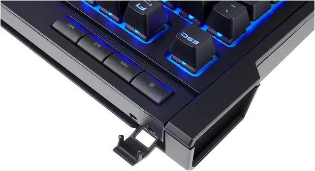 Alt view image 8 of 8 - Corsair K63 Wireless Mechanical Keyboard & Gaming Lapboard Combo, Backlit Blue LED, Cherry MX Red