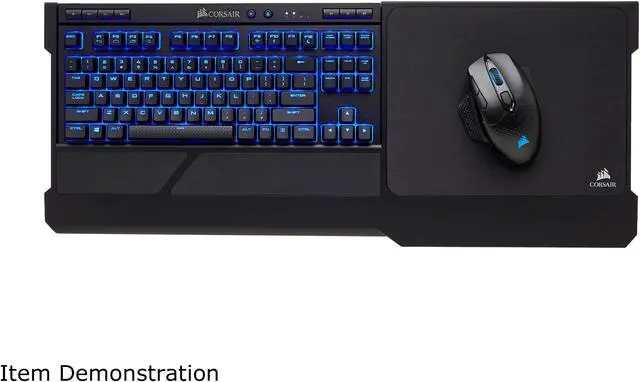 Alt view image 4 of 8 - Corsair K63 Wireless Mechanical Keyboard & Gaming Lapboard Combo, Backlit Blue LED, Cherry MX Red