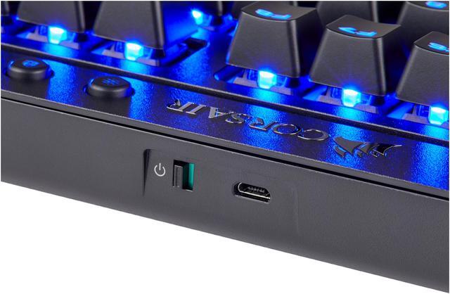 Alt view image 6 of 20 - Corsair K63 Wireless Mechanical Gaming Keyboard, backlit Blue LED, Cherry MX Red - Quiet & Linear