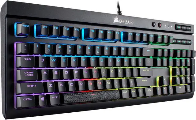 Alt view image 13 of 14 - CORSAIR - K68 RGB Mechanical Gaming Keyboard RGB Backlit Cherry MX Red Switch - Black